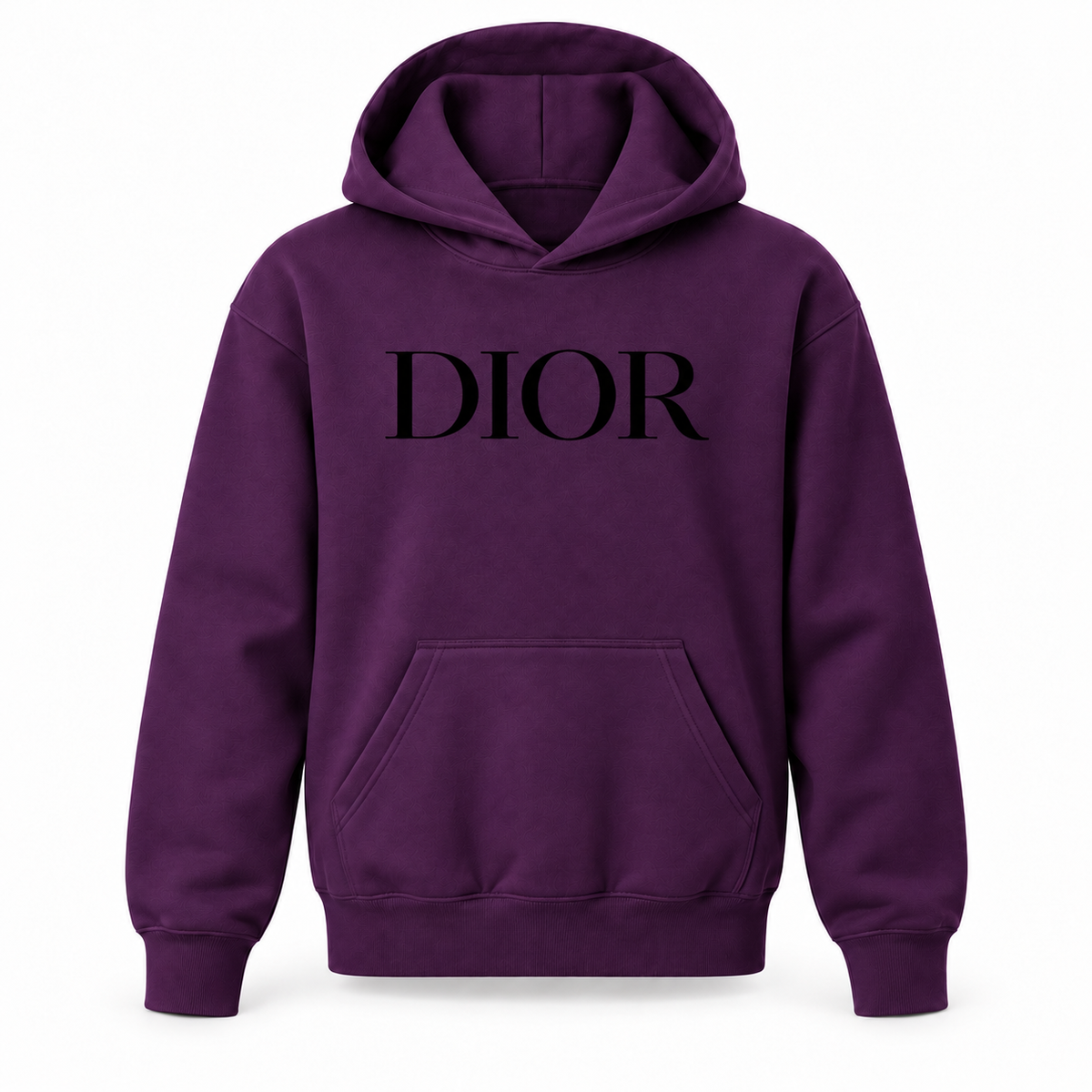 Youth black DIOR design pullover hoodie, Purple