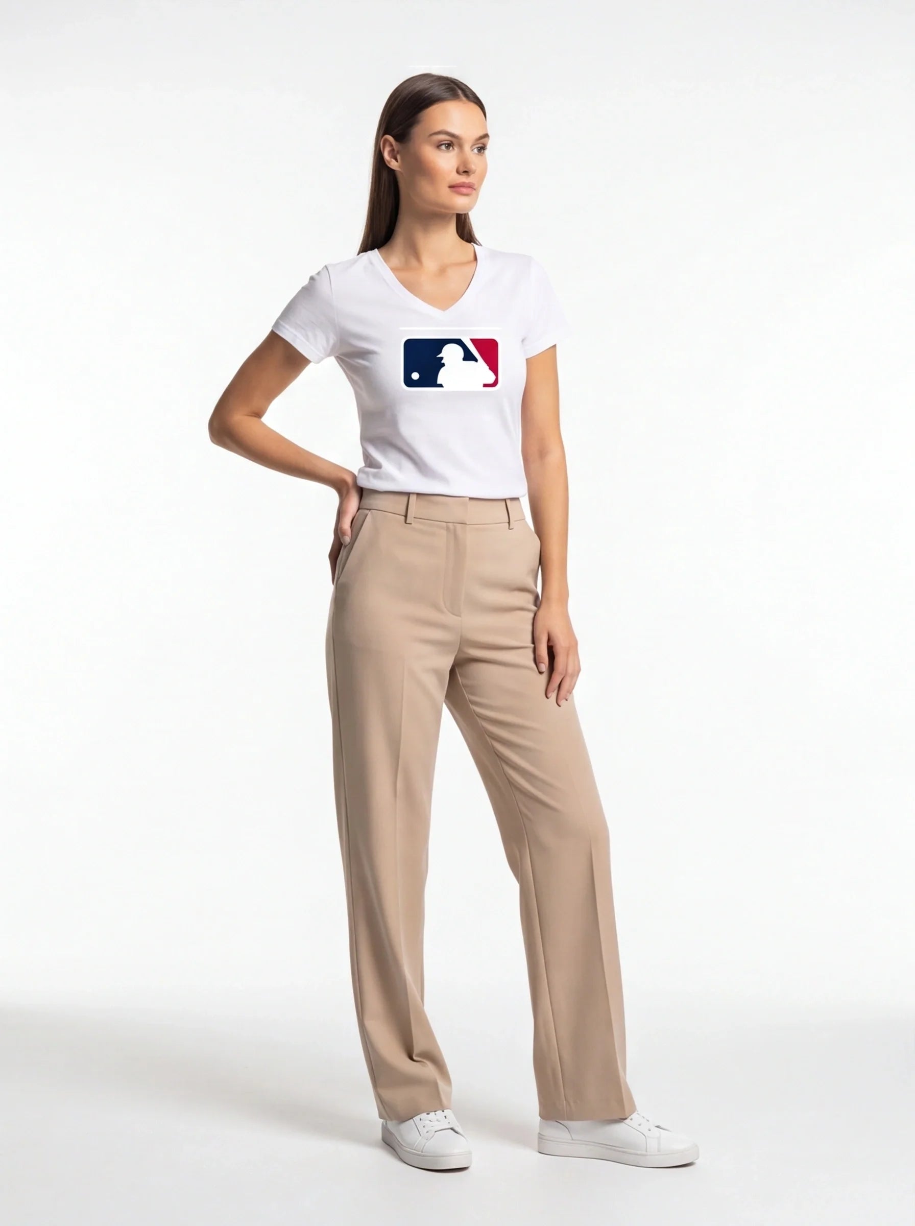 Women's Major League Baseball MLB V-Neck T-Shirt