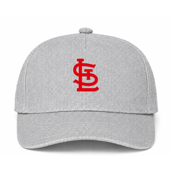 St. Louis Cardinals MLB Logo Gray Dad Baseball Cap Hat