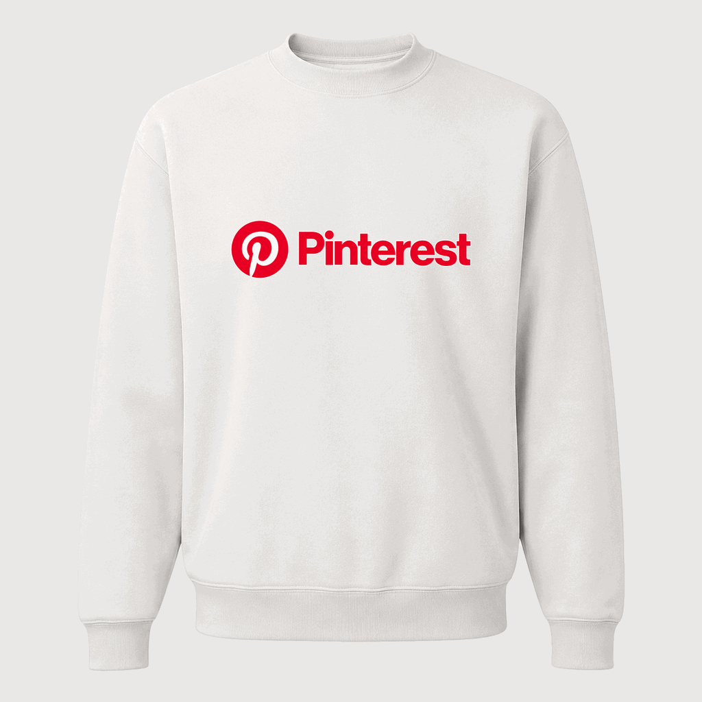 Men's Pinterest Crewneck Sweatshirt - White