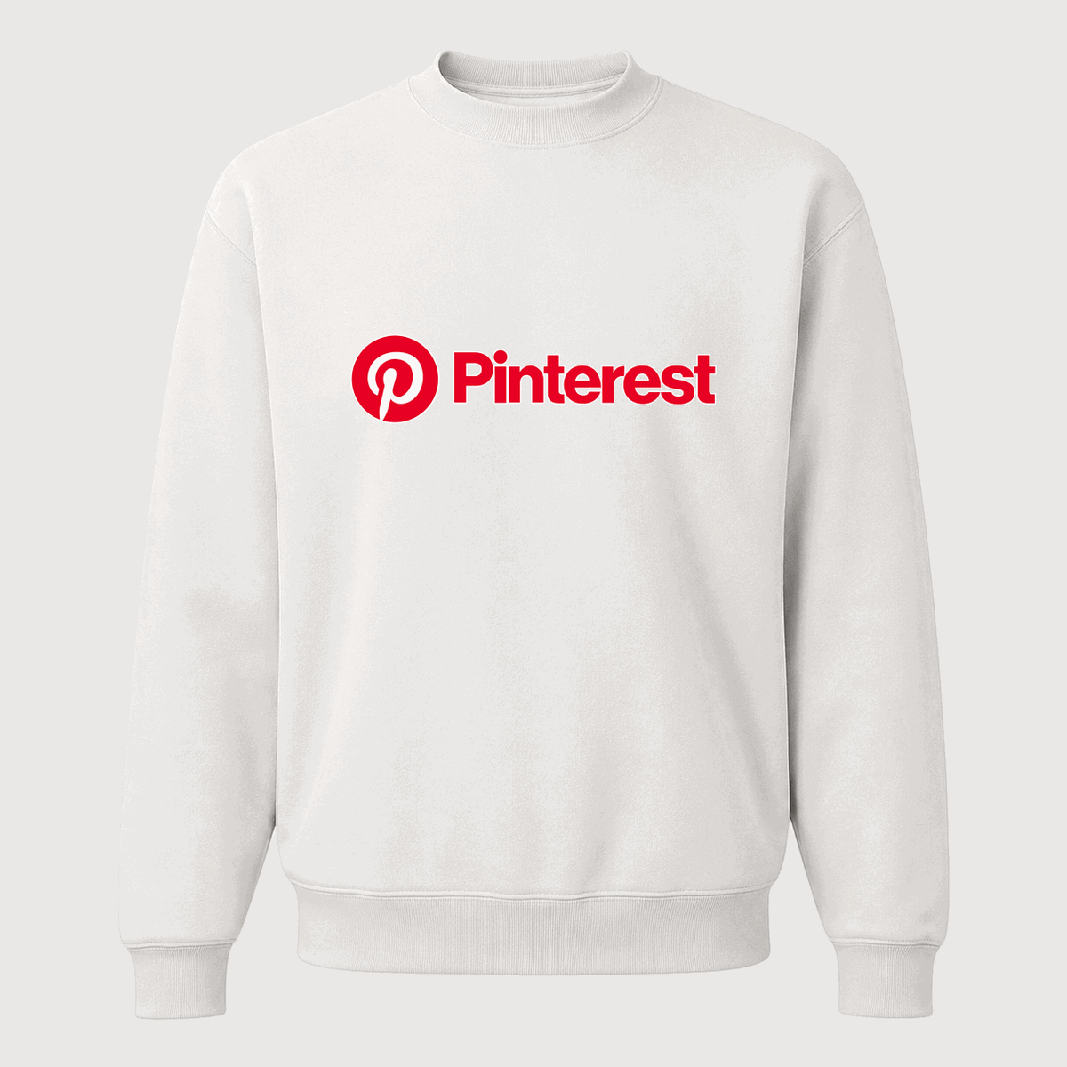 Men's Pinterest Crewneck Sweatshirt - White