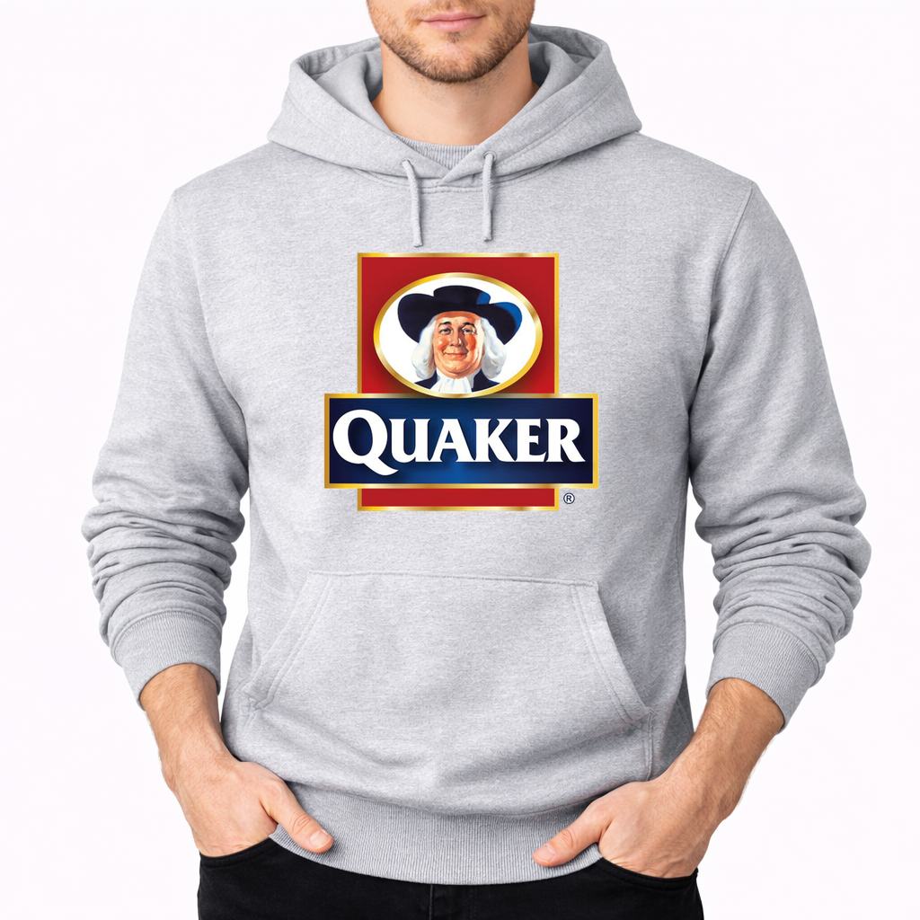 Men's Quaker Food Pullover Hoodie - Gray
