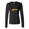 Women's robin logo png transparent Long Sleeve T-Shirt - Black