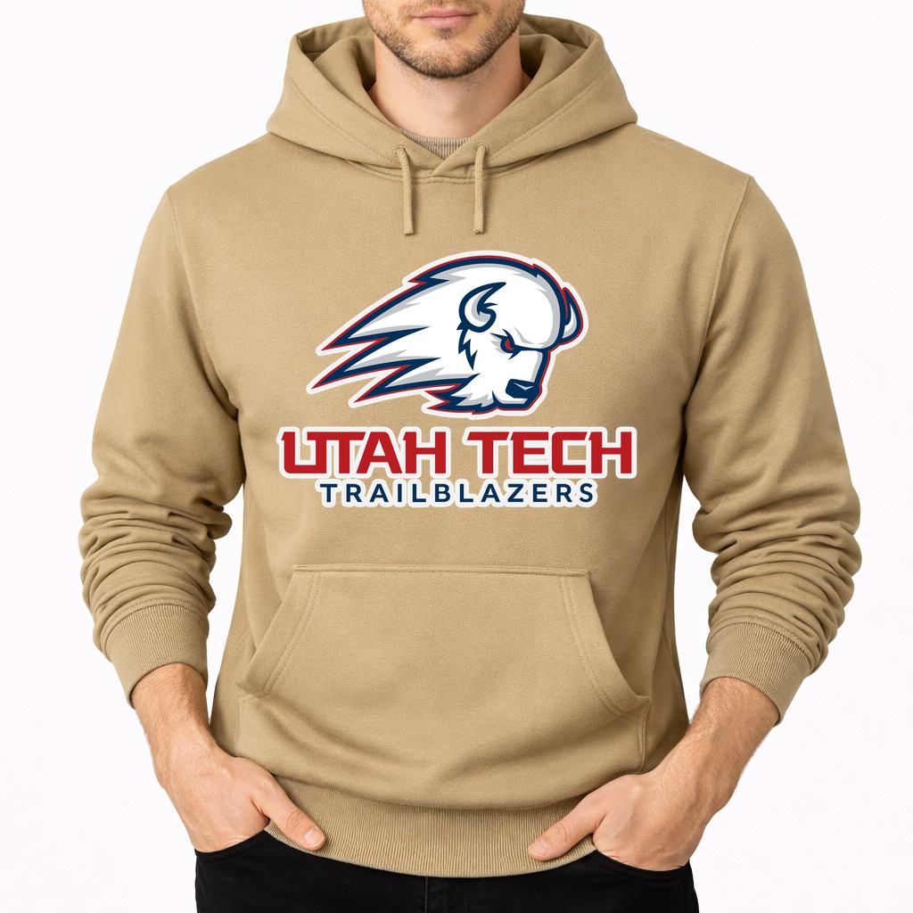 Men's Utah Tech Trailblazers Pullover Hoodie - Tan