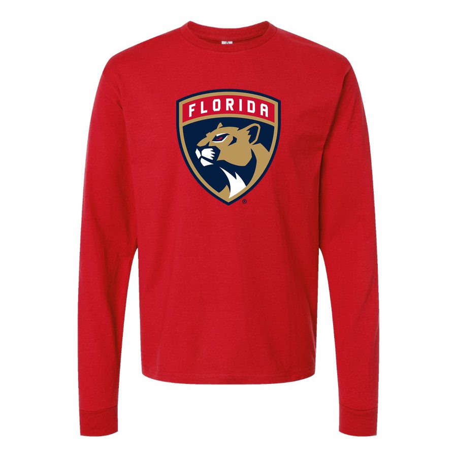 Men's Florida Panthers Long sleeves Cotton Blend T-Shirt - Red