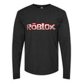 Men's Roblox-Logo Long sleeves Cotton Blend T-Shirt - Black