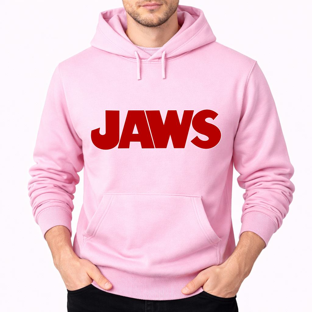 Men's Jaws Pullover Hoodie - Pink