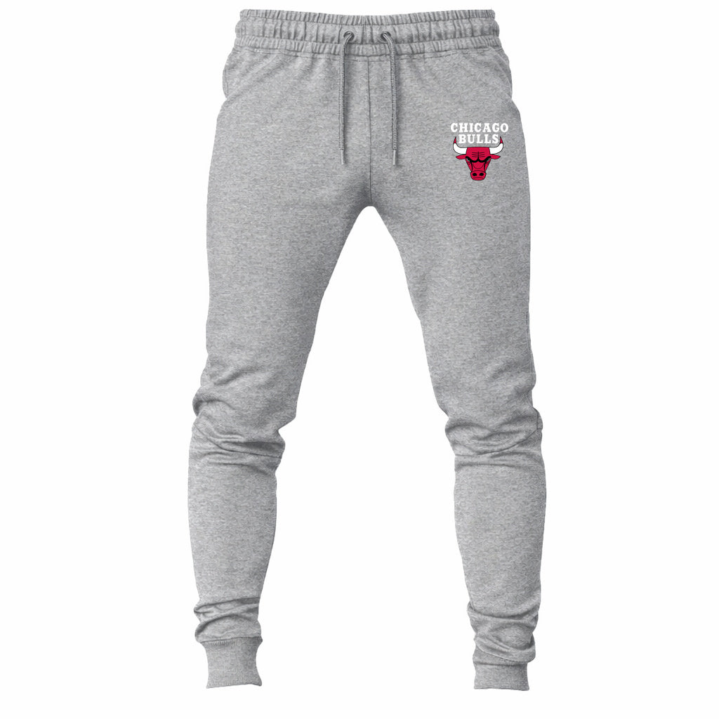 Chicago Bulls White joggers sweatpants - Gray
