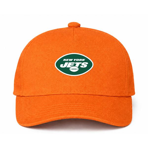 New York Jets NFL Logo Orange Dad Baseball Cap Hat