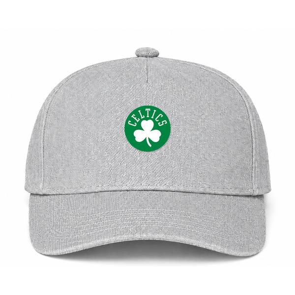 Boston Celtics NBA Logo Gray Dad Baseball Cap Hat