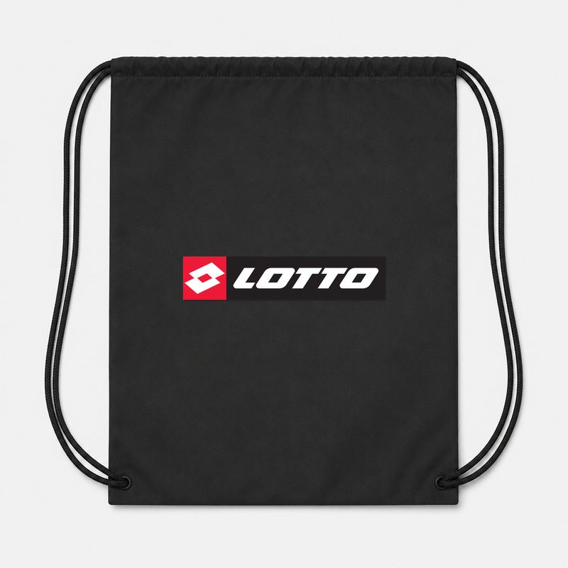 Lotto Drawstring Bag - Black