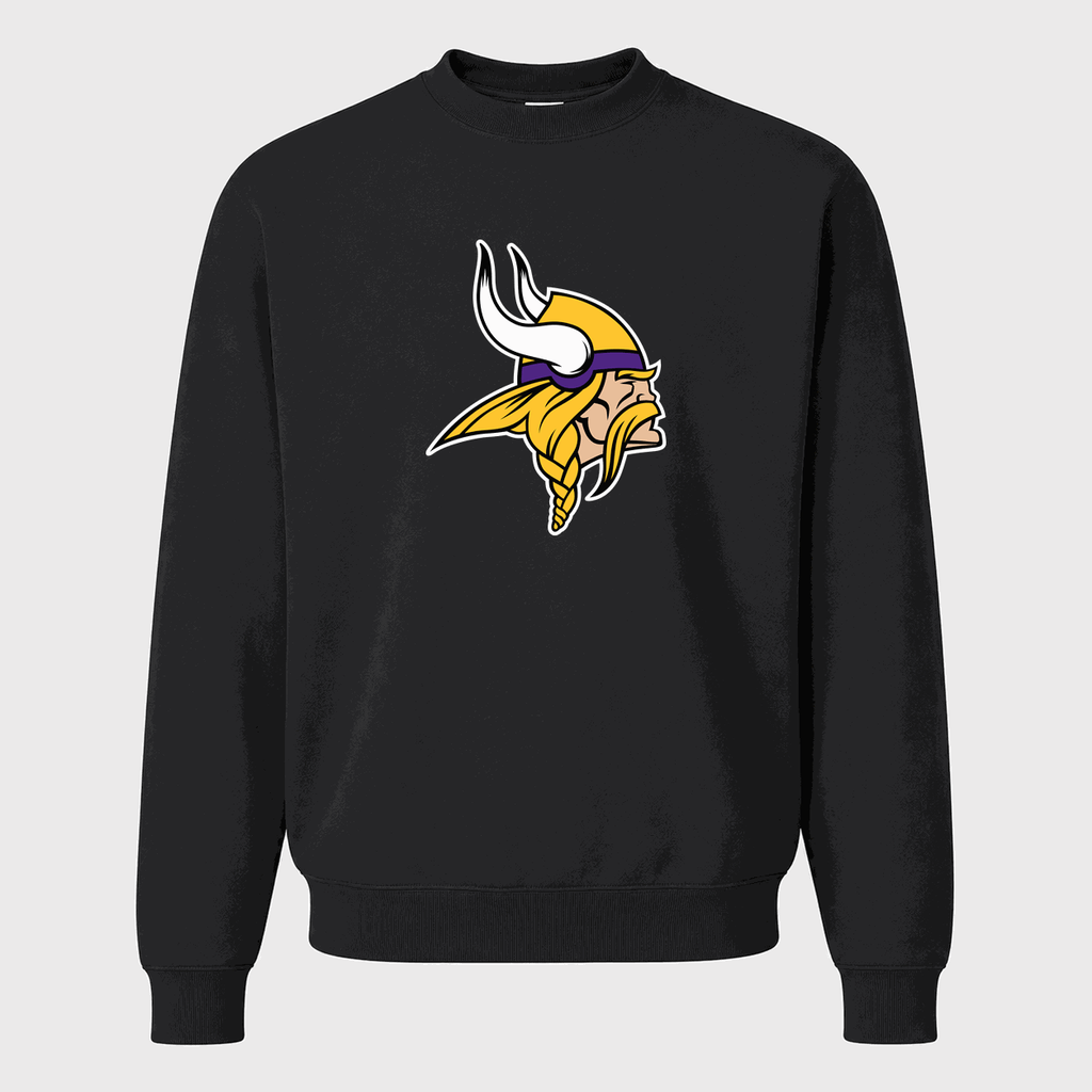 Men's Minnesota Vikings Crewneck Sweatshirt - Black