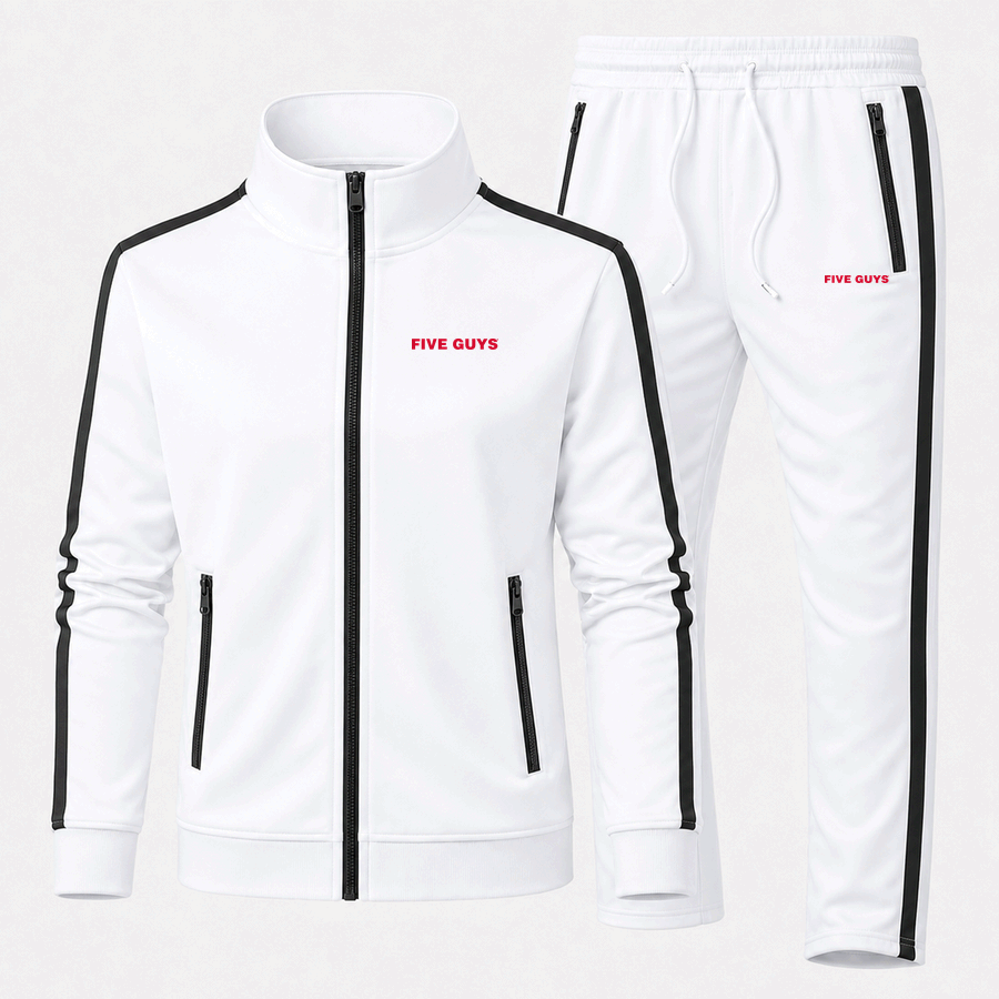 Five guys tracksuit in White