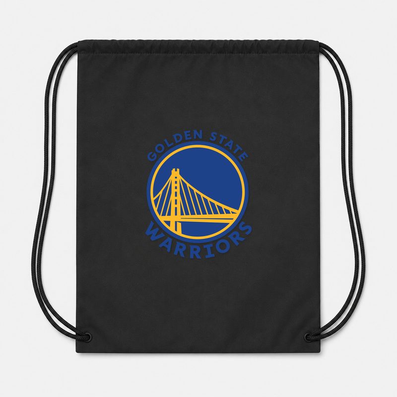 Golden State Warriors Blue Drawstring Bag - Black