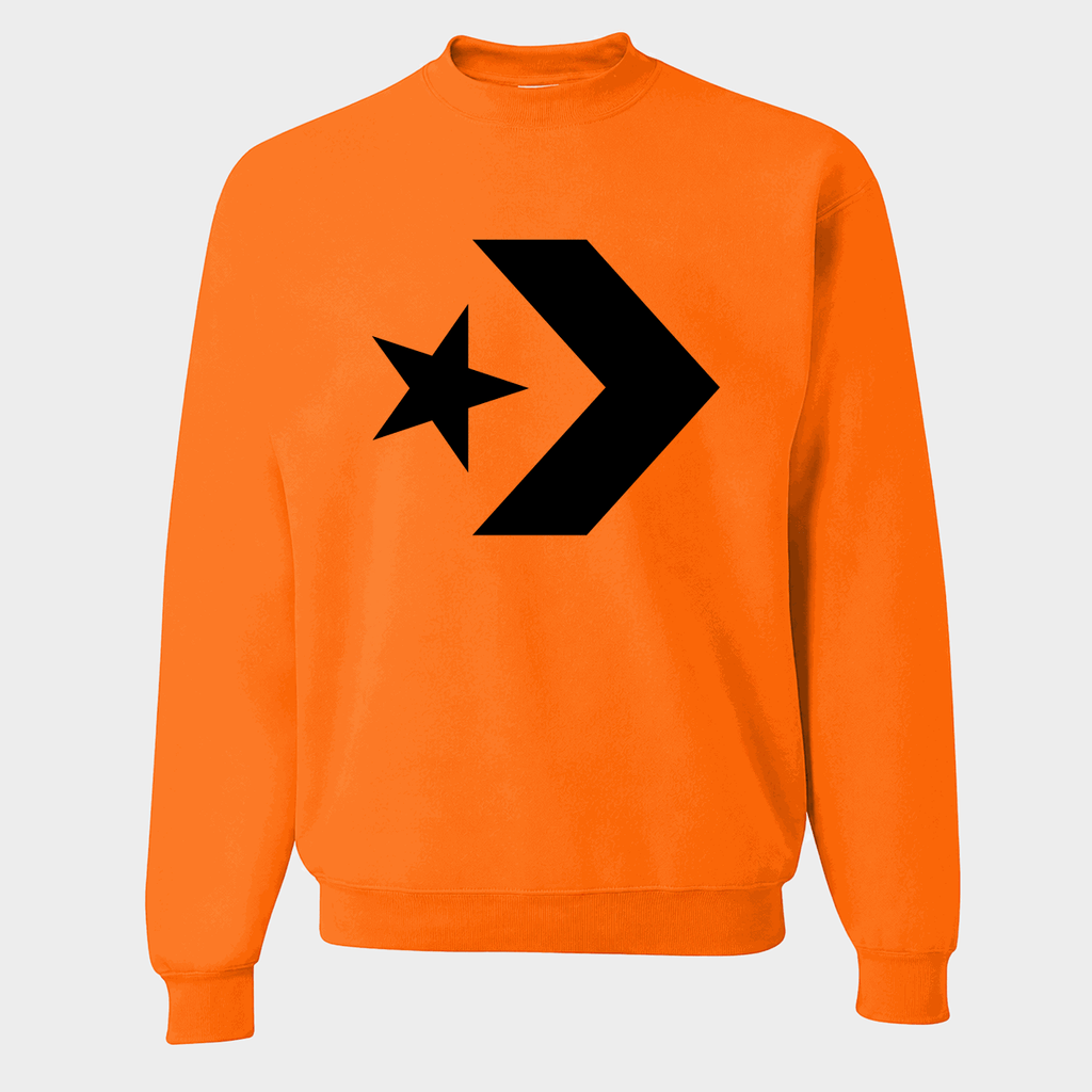Men's Converse Crewneck Sweatshirt - Orange