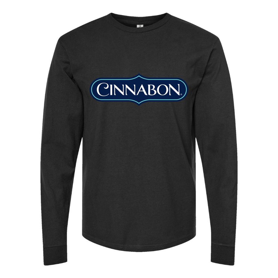 Men's Cinnabon Long sleeves Cotton Blend T-Shirt - Black