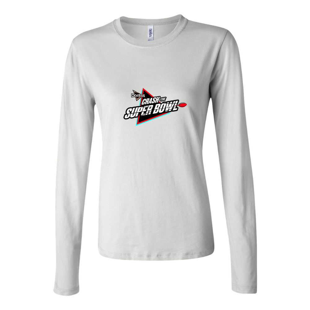 Women's Crash the Super Bowl Long Sleeve T-Shirt - White