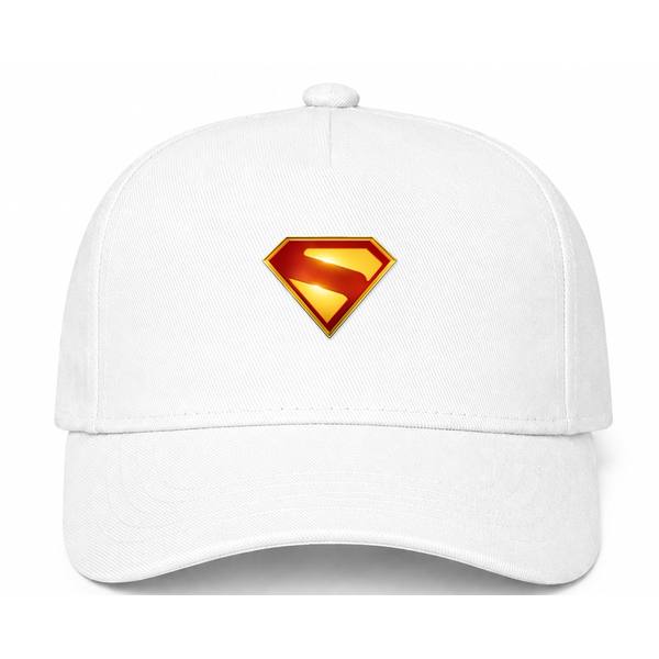 Superman 2025 Logo White Dad Baseball Cap Hat