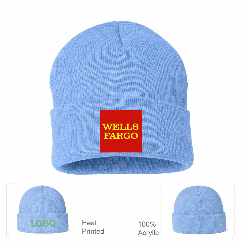 Wells Fargo Sky Blue Beanie Hat