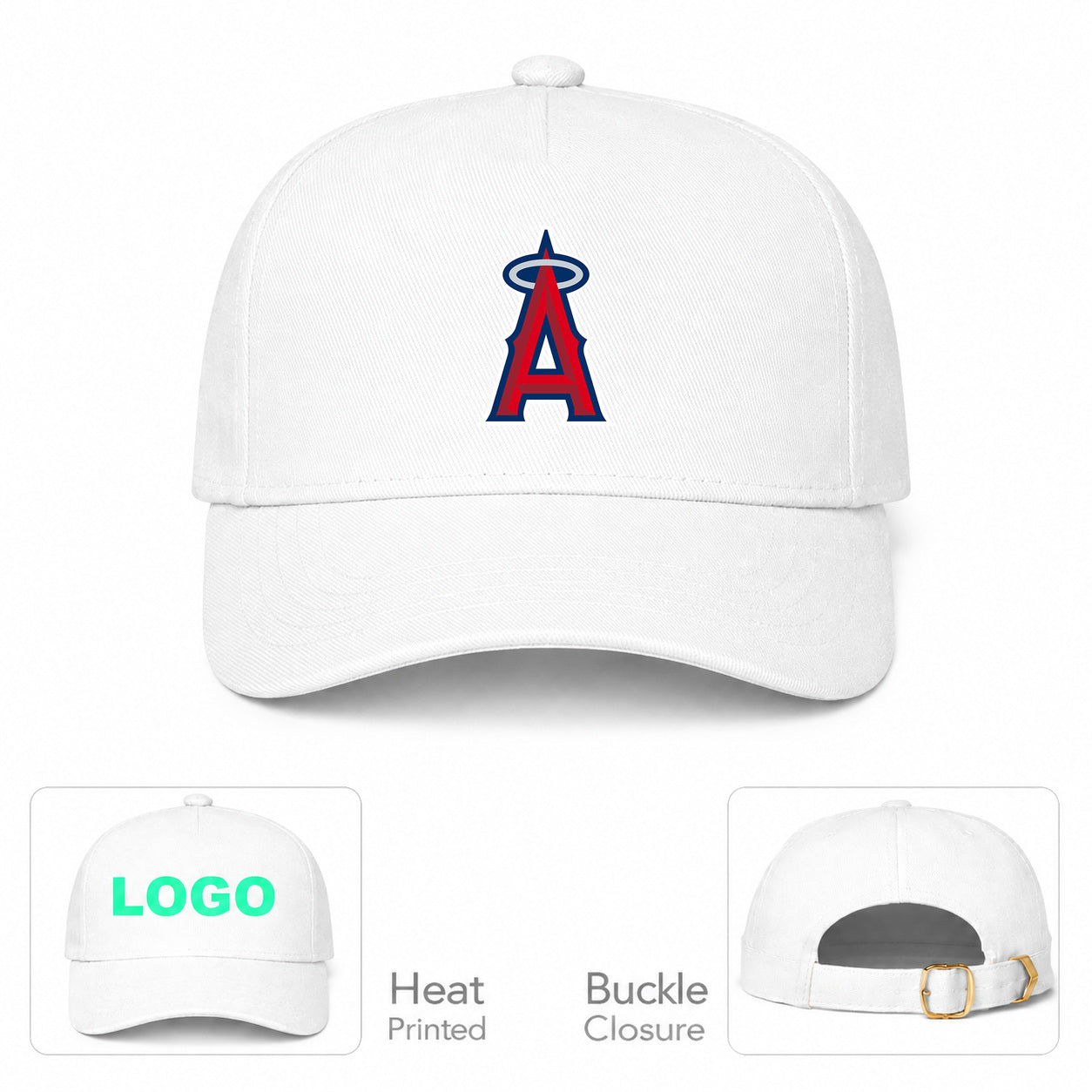 MLB Los Angeles Angels Baseball Cap Hat - White