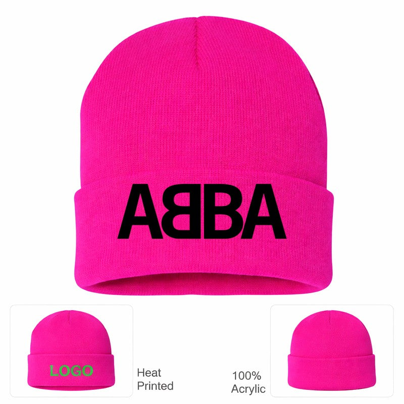ABBA Beanie Hat - Hot Pink
