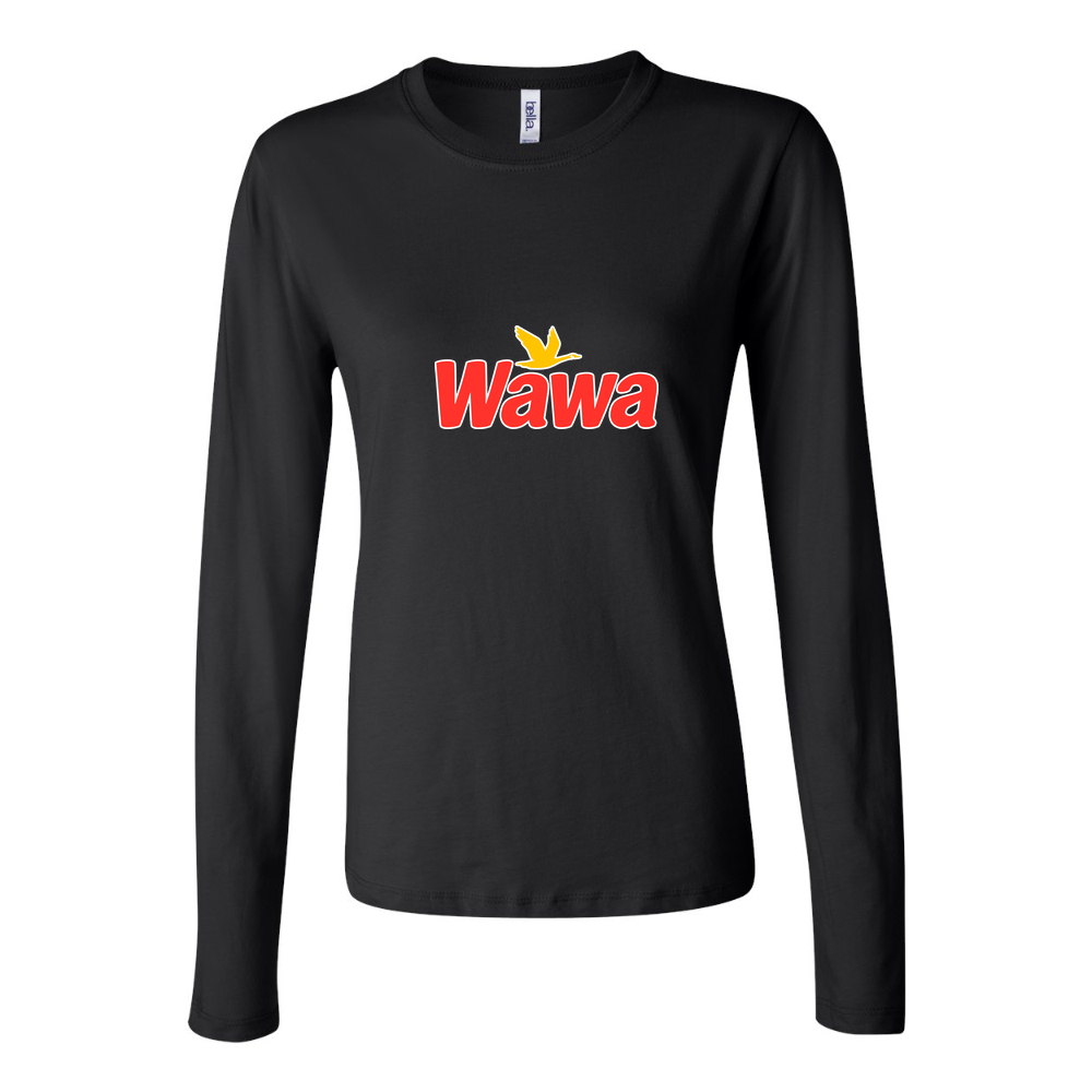 Women's Wawa Gas Station Long Sleeve T-Shirt - Black