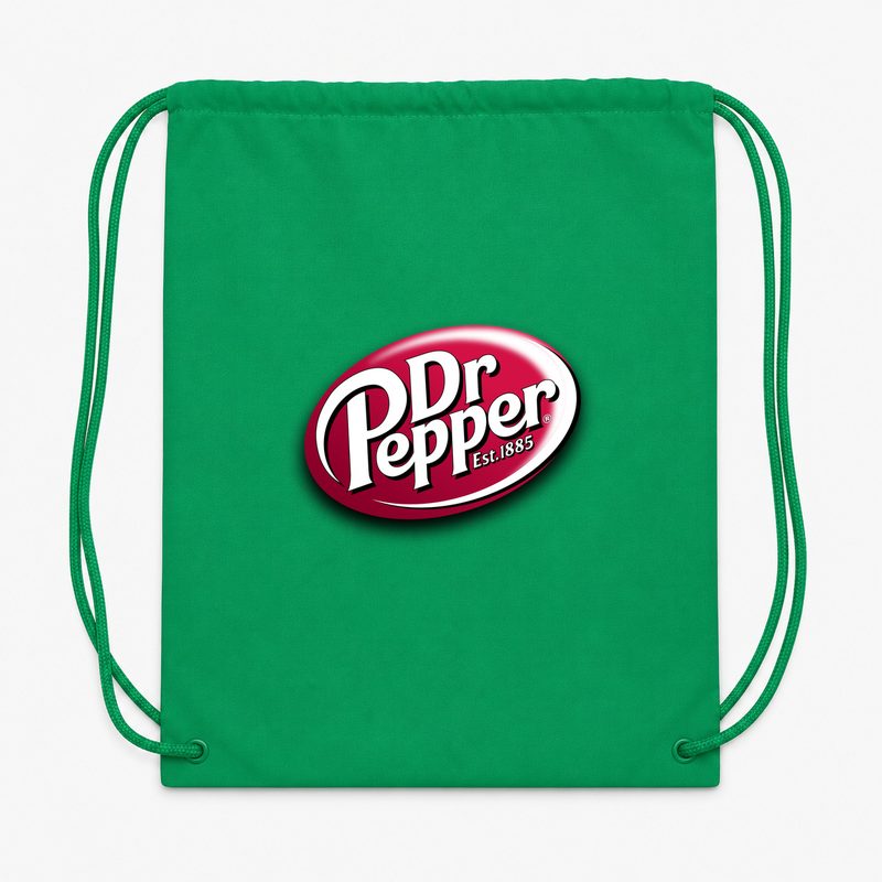 Dr Pepper Drawstring Bag - Green