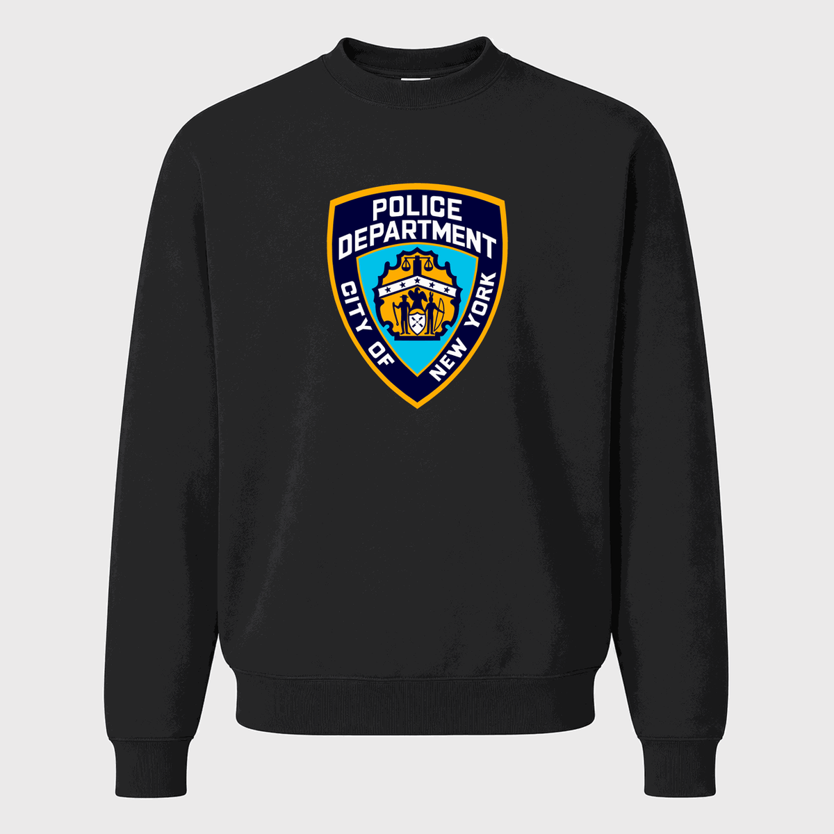Men's NYPD Crewneck Sweatshirt - Black