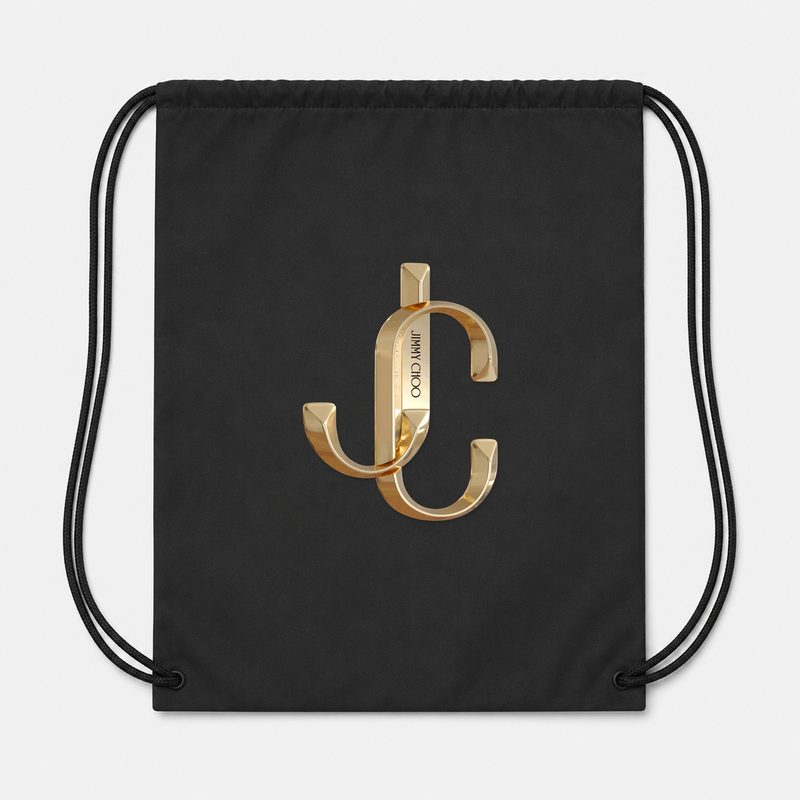 Jimmy Choo Drawstring Bag - Black