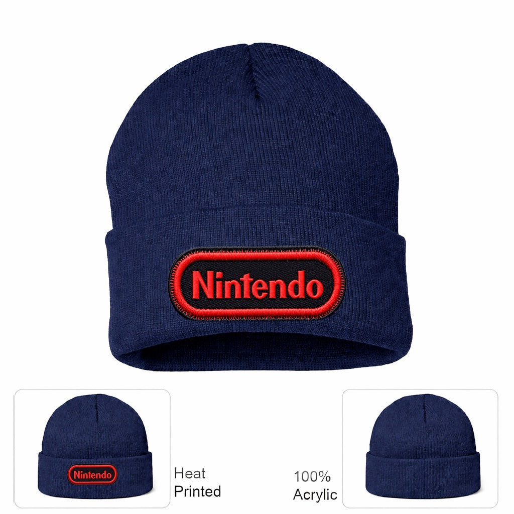 Nintendo Beanie Hat - Navy
