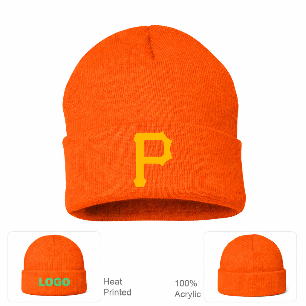 MLB Pittsburgh Pirates Beanie Hat - Orange