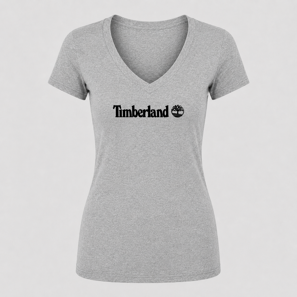 Women's Timberland V Neck T-Shirt in gray