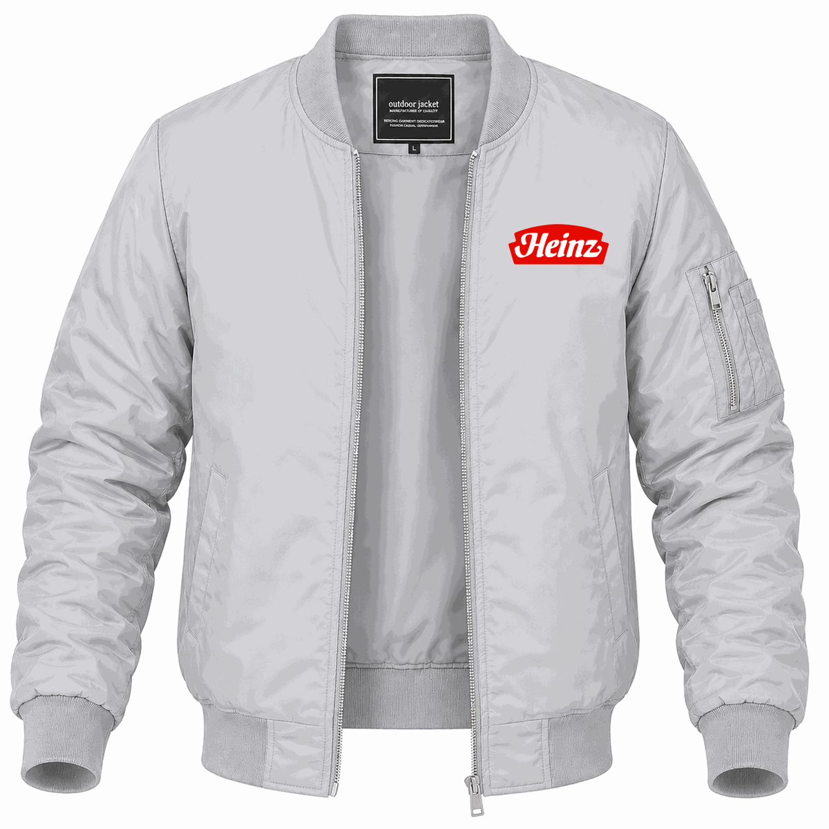 Men's Heinz Lightweight Bomber Jacket - Gray