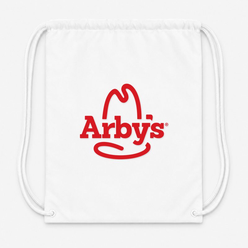Arbys Drawstring Bag - White