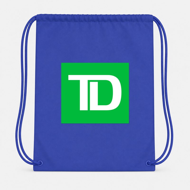 TD Bank Drawstring Bag - Blue