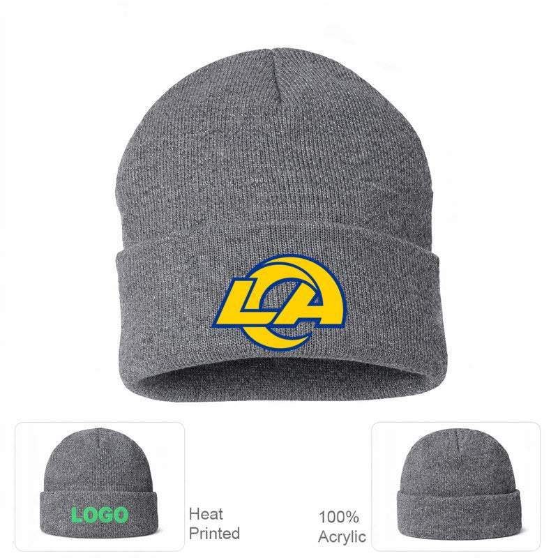 Los Angeles Rams Grey Beanie Hat
