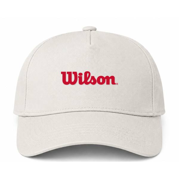 Wilson Logo Beige Dad Baseball Cap Hat