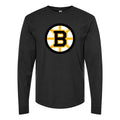 Men's Boston Bruins Long sleeves Cotton Blend T-Shirt - Black