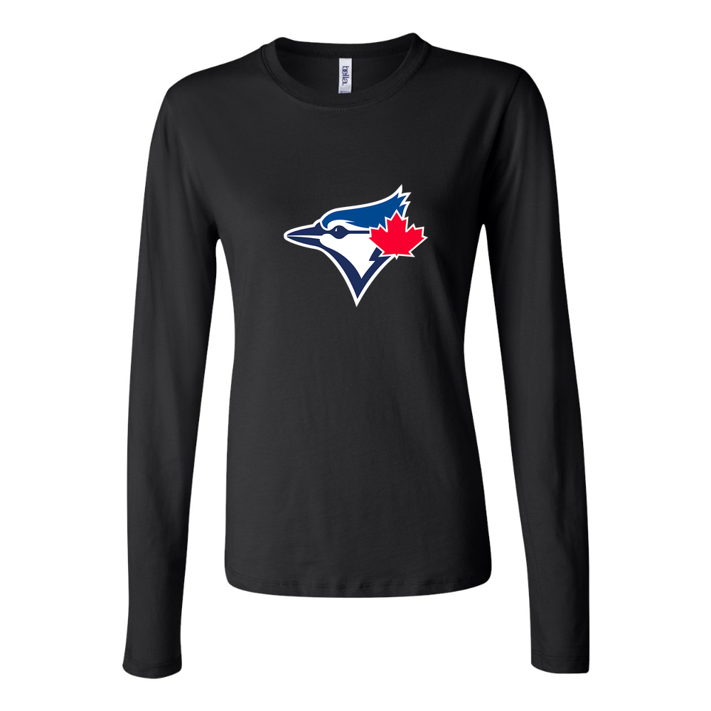 Women's Toronto Blue Jays Long Sleeve T-Shirt - Black