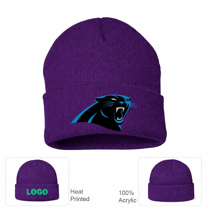 Carolina Panthers Purple Beanie Hat