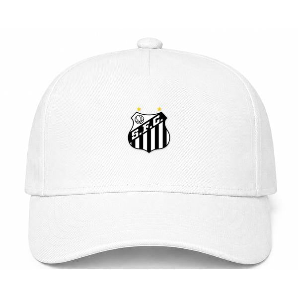 Santos FC Logo White Dad Baseball Cap Hat