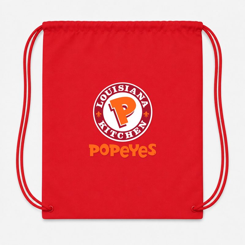Popeyes Louisiana Kitchen Drawstring Bag - Red