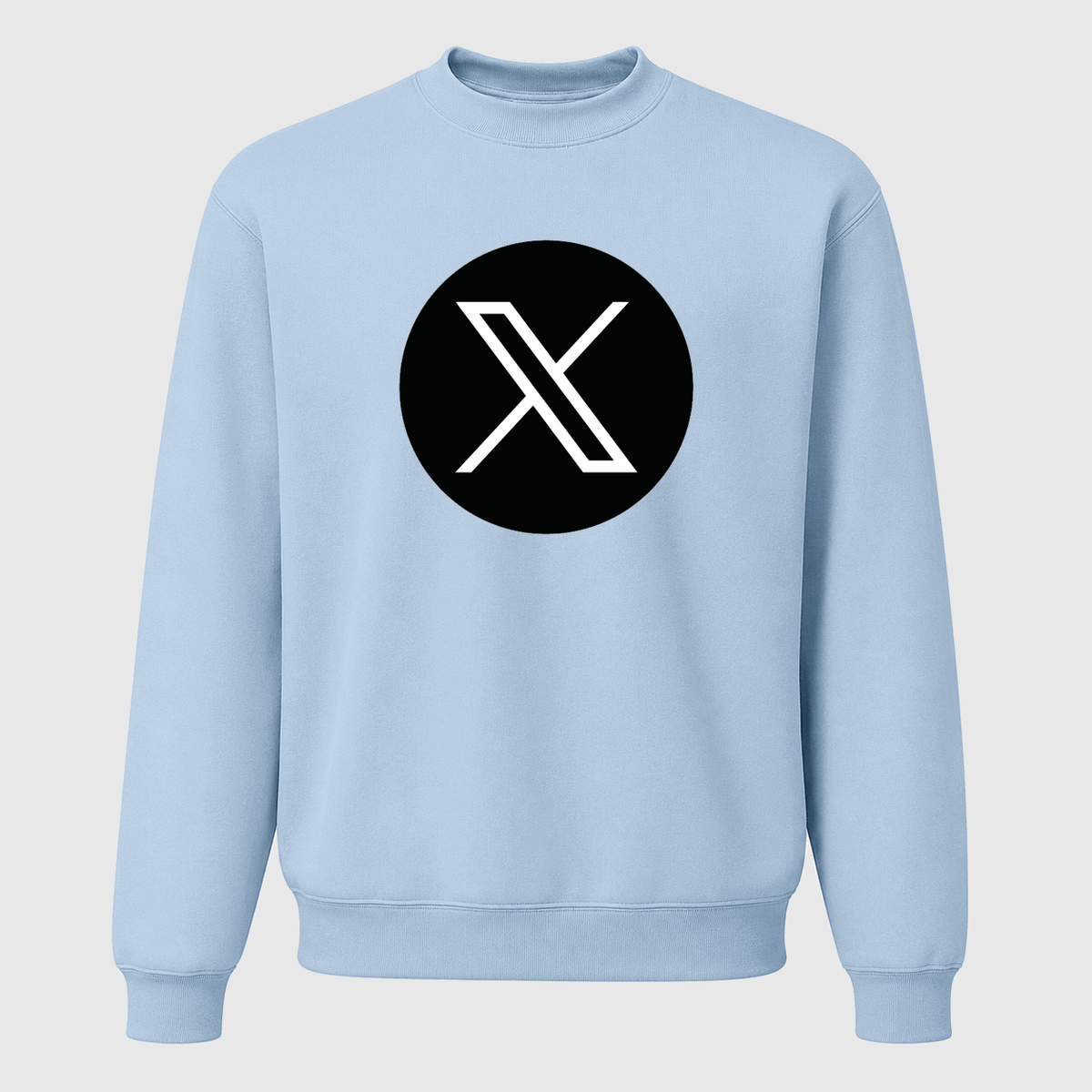 Men's X (Twitter) Crewneck Sweatshirt - Sky Blue