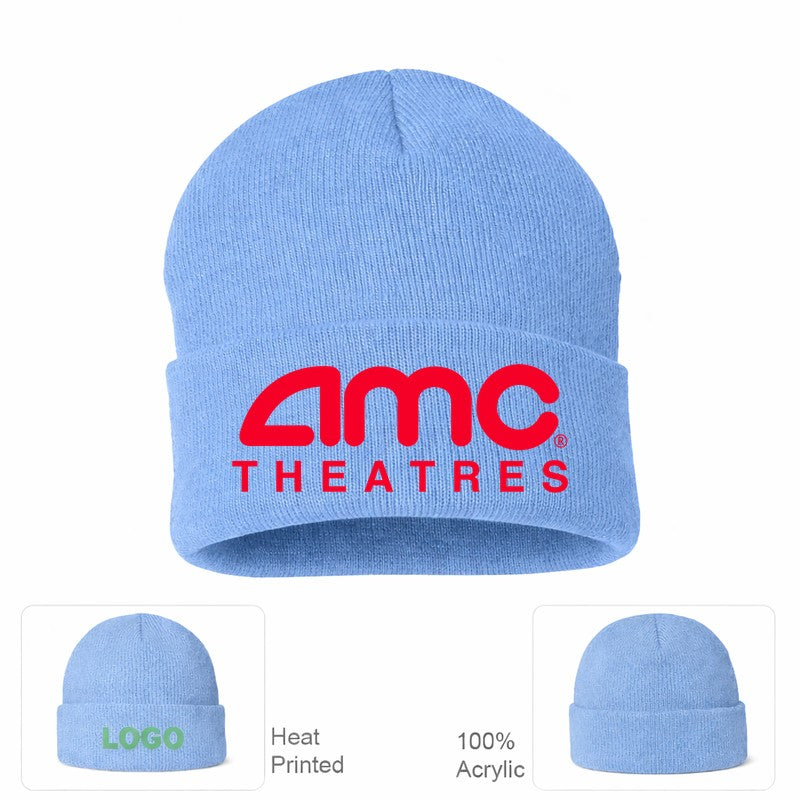 AMC Theatres Beanie Hat - Sky Blue