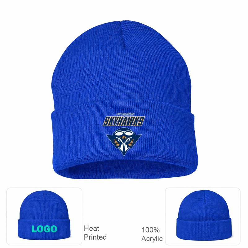 Tennessee Martin Skyhawks Logo2 Beanie Hat - Royal Blue