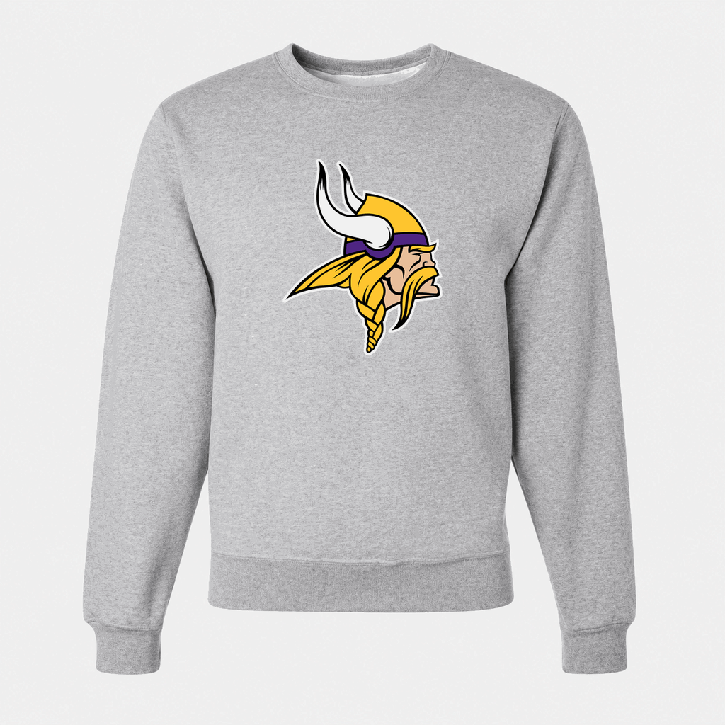 Men's Minnesota Vikings Crewneck Sweatshirt - Gray