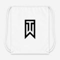 Tiger Woods Drawstring Bag - White