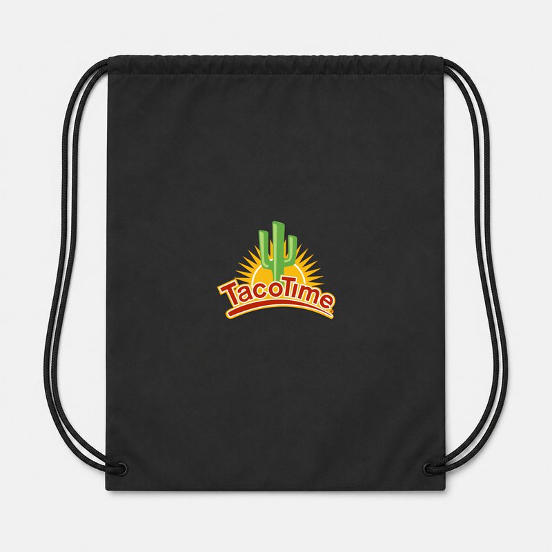 TacoTime Drawstring Bag - Black