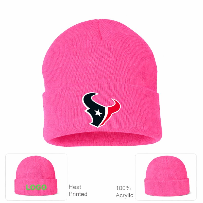 Houston Texans Pink Beanie Hat