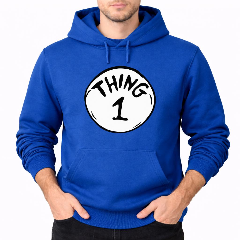 Men's Dr. Seuss Thing 1 Pullover Hoodie - Blue